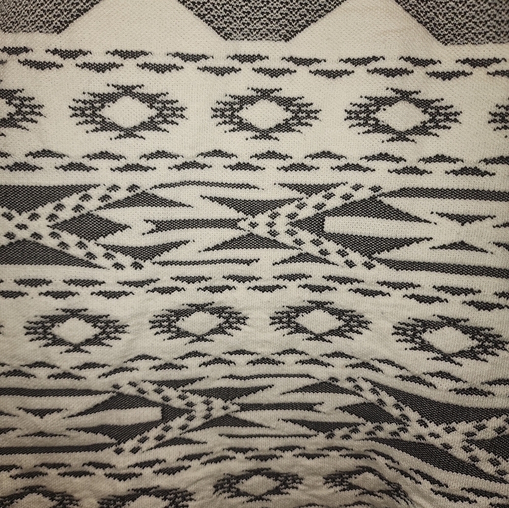 BNCI Boundless North Free Spirit Cardigan Wrap L Jacket White Black - Picture 8 of 9
